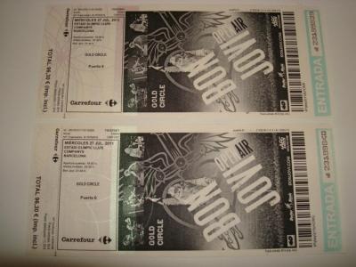 Vendo boli y regalo 2 entradas Gold Circle Bon Jovi Barcelona 27 de Julio